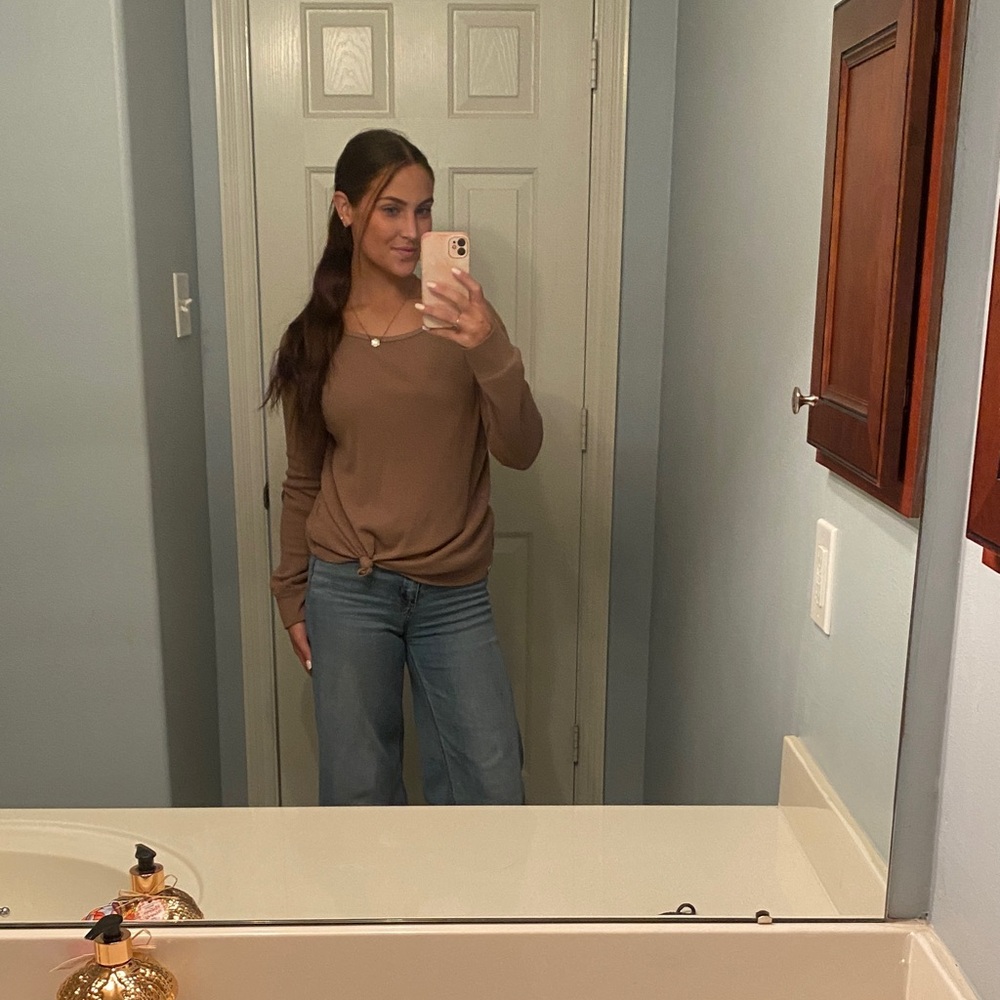 Abercrombie Brown Long Sleeve Top